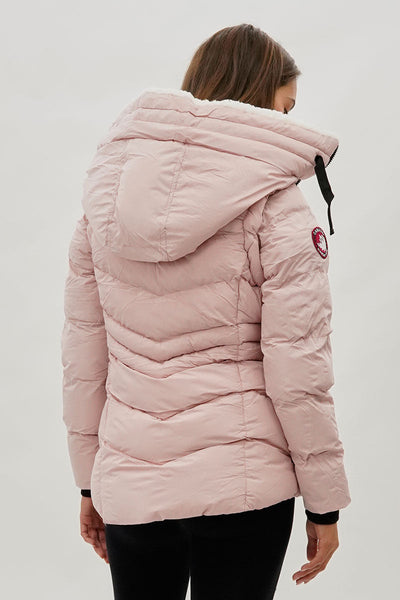 Canada Weather Gear Zip Off Sleeve Bomber Jacket - Pink - Womens Bomber Jackets - Canada Weather Gear