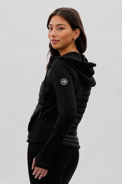 Super Triple Goose Puffer Active Lightweight Jacket - Black - Womens Hoodies & Sweatshirts - Canada Weather Gear