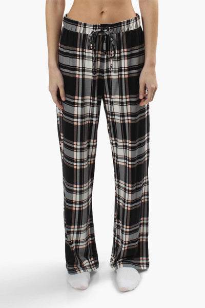 Canada Weather Gear Plaid Print Pajama Pants - Black - Womens Pajamas - Canada Weather Gear