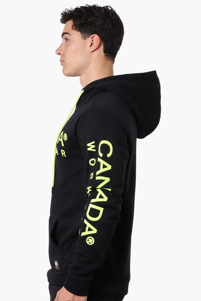 Canada Work Gear Logo Sleeve Hoodie - Black - Mens Hoodies & Sweatshirts - Canada Weather Gear