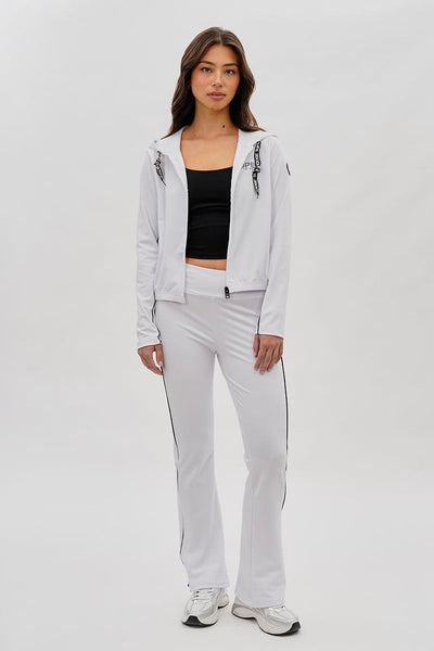 Super Triple Goose Cropped Active Hoodie - White - Womens Hoodies & Sweatshirts - Canada Weather Gear