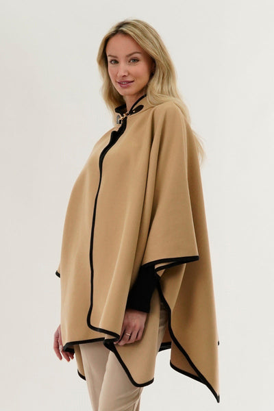 Canada Weather Gear Basic Poncho - Cream - Womens Ponchos - Canada Weather Gear