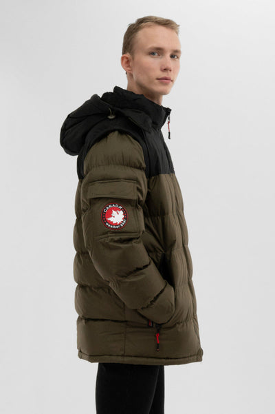Canada Weather Gear Removable Sleeve Bomber Jacket - Olive