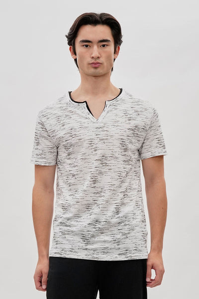 Canada Weather Gear Vintage Short Sleeve Henley Tee - White - Mens Tees & Tank Tops - Canada Weather Gear