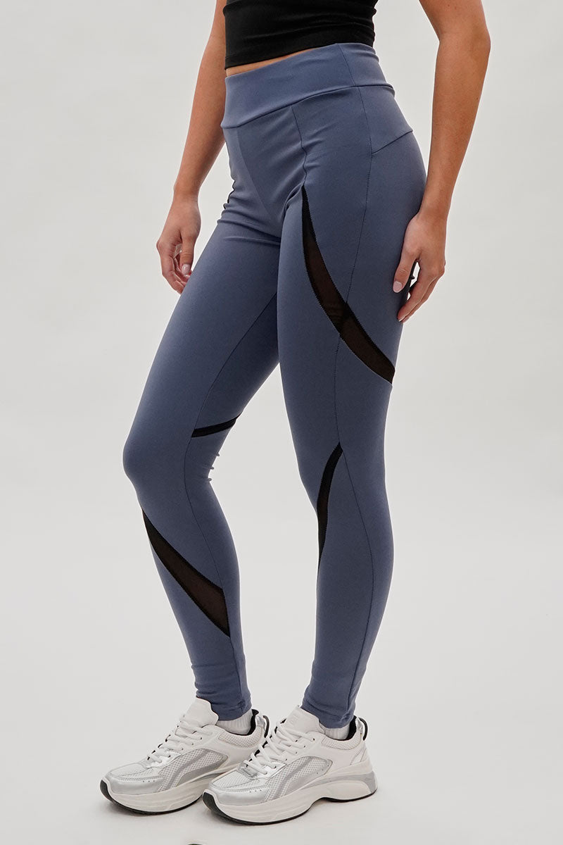 Super Triple Goose High Waisted Leggings - Grey - Womens Leggings - Canada Weather Gear