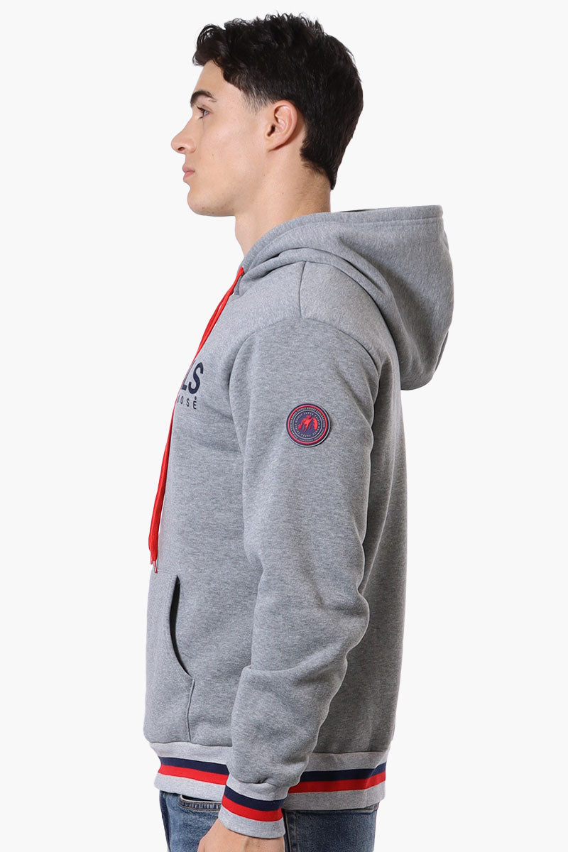 Essentials Super Triple Goose Striped Cuff Detail Hoodie - Grey - Mens Hoodies & Sweatshirts - Canada Weather Gear