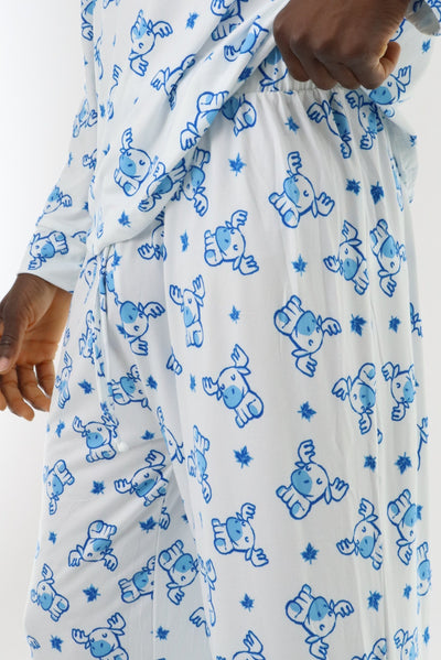 Canada Weather Gear Long Printed Holiday Pajama Pants - White - Mens Pajamas - Canada Weather Gear