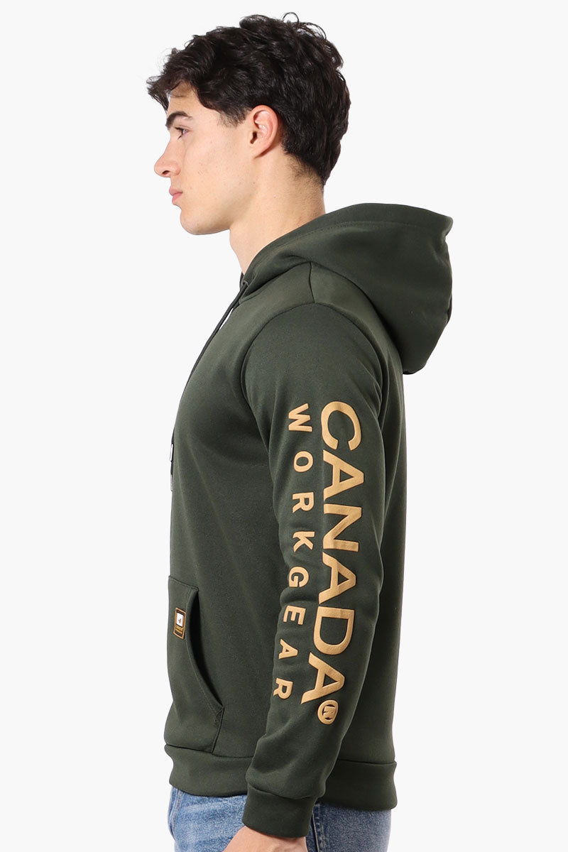 Canada Work Gear Sleeve Print Hoodie - Olive - Mens Hoodies & Sweatshirts - Canada Weather Gear