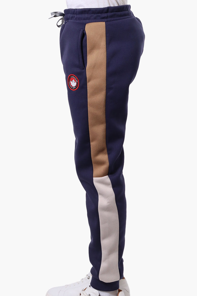 Canada Weather Gear Side Stripe Colour Block Joggers - Navy - Mens Joggers & Sweatpants - Canada Weather Gear