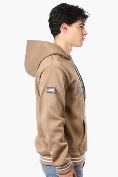 Canada Weather Gear Striped Cuff Hoodie - Beige