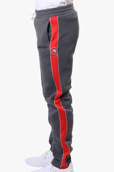 Essentials Super Triple Goose Side Stripe Tie Waist Sweatpants - Grey - Mens Joggers & Sweatpants - Canada Weather Gear