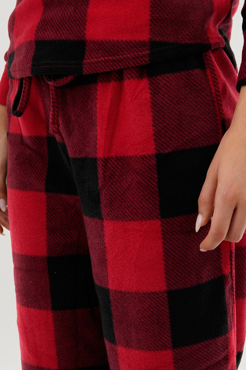Canada Weather Gear Plaid Wide Leg Pajama Pants - Red - Womens Pajamas - Canada Weather Gear