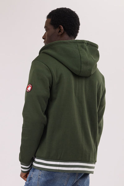 Canada Weather Gear Fleece Lined Zip Up Hoodie - Olive