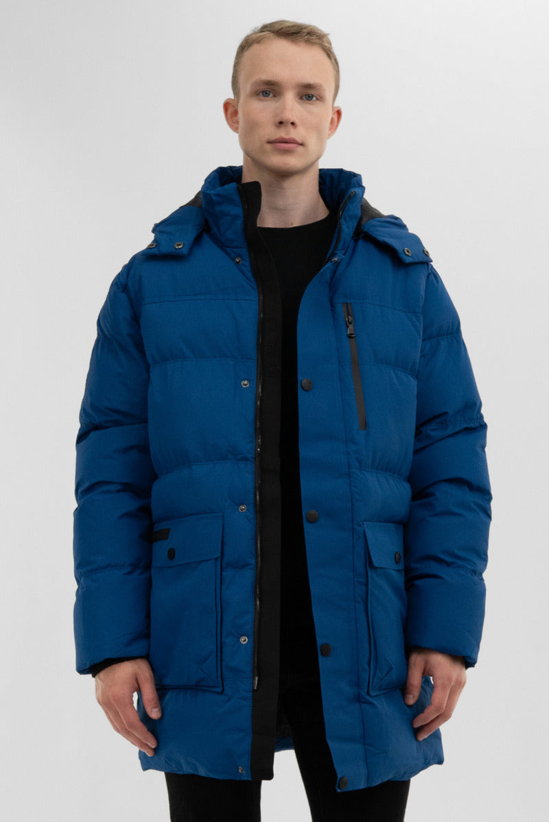 Canada Weather Gear Puffer Parka Jacket - Blue
