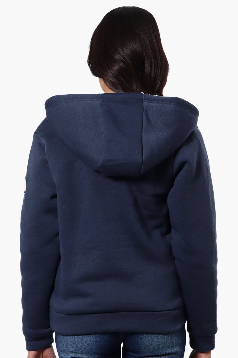 Canada Weather Gear Fleece Lined Zip Up Hoodie - Navy - Womens Hoodies & Sweatshirts - Canada Weather Gear