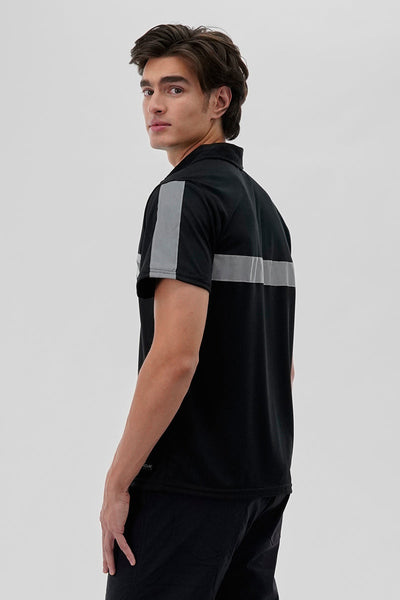 Canada Work Gear Hi-Vis Short Sleeve Polo Shirt - Black - Mens Polo Shirts - Canada Weather Gear
