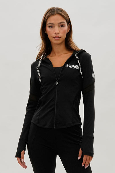 Super Triple Goose Zip Up Active Hoodie - Black - Womens Hoodies & Sweatshirts - Canada Weather Gear