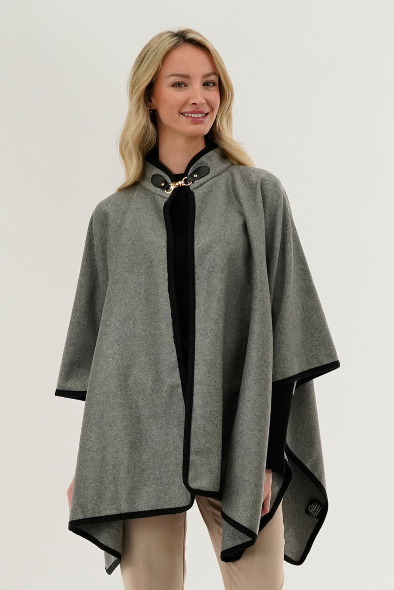 Canada Weather Gear Basic Poncho - Grey - Womens Ponchos - Canada Weather Gear