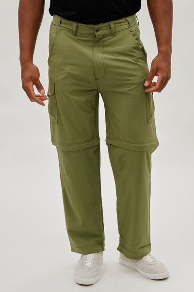 Canada Weather Gear Convertible Utility Cargo Pants - Olive - Mens Pants - Canada Weather Gear