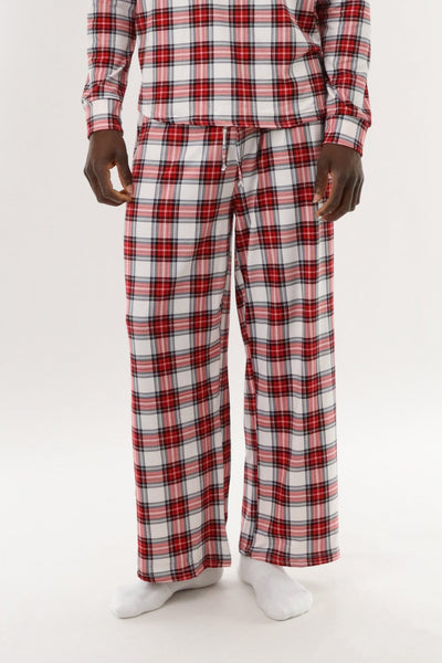 Canada Weather Gear Long Printed Pajama Pants - Red - Mens Pajamas - Canada Weather Gear