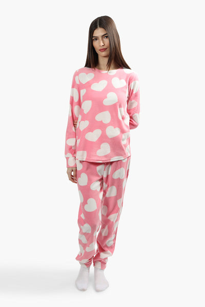 Canada Weather Gear Plush Crewneck Pajama Top - Pink - Womens Pajamas - Canada Weather Gear