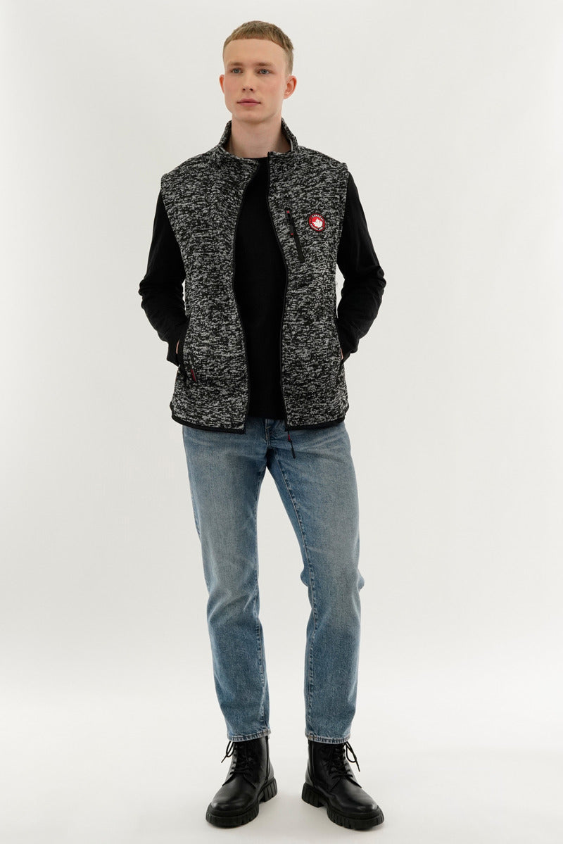 Canada Weather Gear Fleece Vest - Black - Mens Vests - Canada Weather Gear