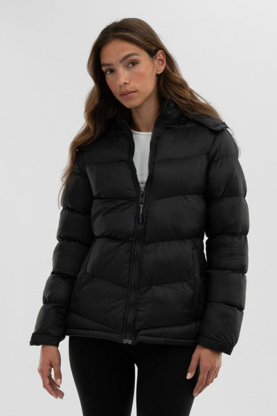 Canada Weather Gear Chevron Bomber Jacket - Black - Womens Bomber Jackets - Canada Weather Gear