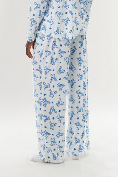 Canada Weather Gear Long Printed Holiday Pajama Pants - White - Mens Pajamas - Canada Weather Gear