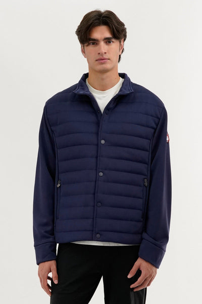 Canada Weather Gear Quilted Snap Button Lightweight Jacket - Navy - Mens Lightweight Jackets - Canada Weather Gear