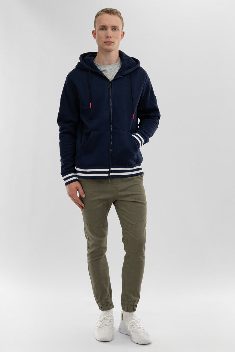 Canada Weather Gear Fleece Lined Zip Up Hoodie - Navy