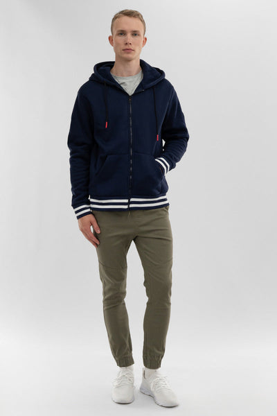 Canada Weather Gear Fleece Lined Zip Up Hoodie - Navy