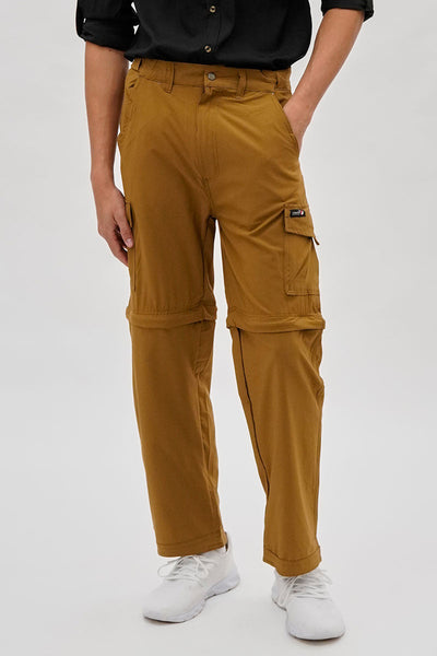 Canada Weather Gear Convertible Utility Cargo Pants - Camel - Mens Pants - Canada Weather Gear
