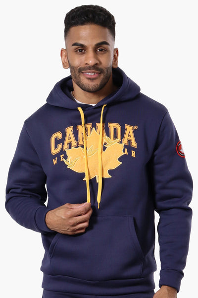 Canada Weather Gear Chest Logo Hoodie - Navy - Mens Hoodies & Sweatshirts - Canada Weather Gear