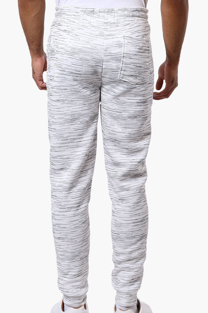 Canada Weather Gear Patterned Tie Waist Joggers - White - Mens Joggers & Sweatpants - Canada Weather Gear