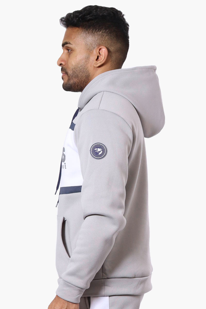 Essentials Super Triple Goose Striped Logo Hoodie - Grey - Mens Hoodies & Sweatshirts - Canada Weather Gear