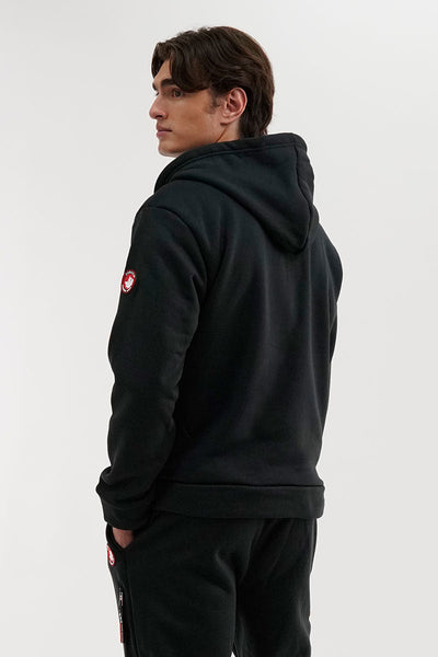 Canada Weather Gear Fleece Half Zip Hoodie - Black