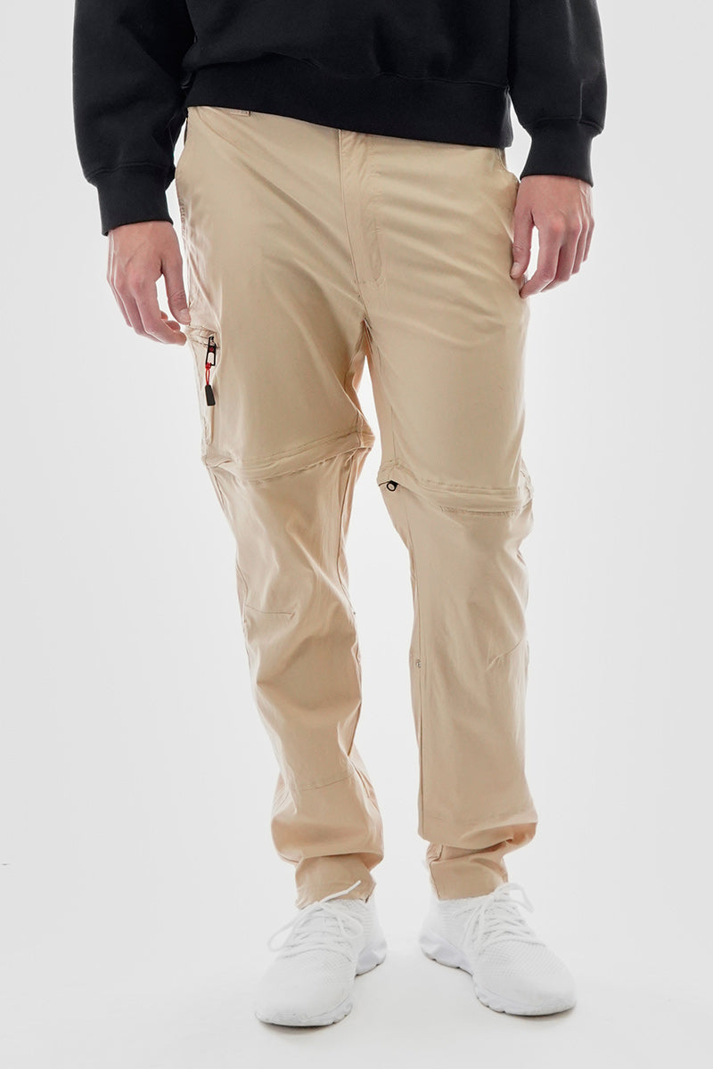 Canada Weather Gear Adventure Bound Solid Zip Off Cargo Pants - Beige - Mens Pants - Canada Weather Gear