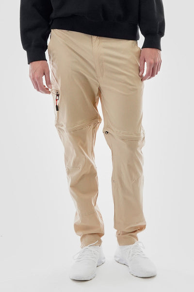 Canada Weather Gear Adventure Bound Solid Zip Off Cargo Pants - Beige - Mens Pants - Canada Weather Gear