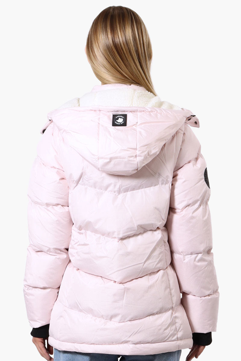 Canada Weather Gear Zip Off Sleeve Bomber Jacket - Blush - Womens Bomber Jackets - Canada Weather Gear