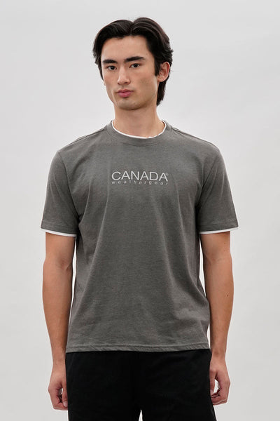 Canada Weather Gear Classic Tee - Grey - Mens Tees & Tank Tops - Canada Weather Gear
