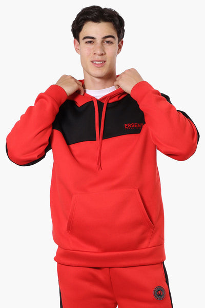 Essentials Super Triple Goose Colour Block Hoodie - Red - Mens Hoodies & Sweatshirts - Canada Weather Gear