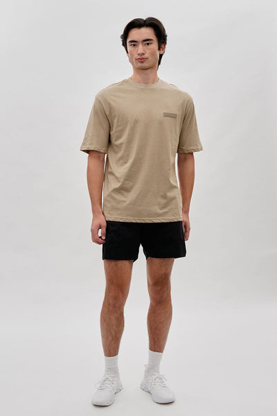 Essentials Super Triple Goose Logo Print Tee - Beige - Mens Tees & Tank Tops - Canada Weather Gear