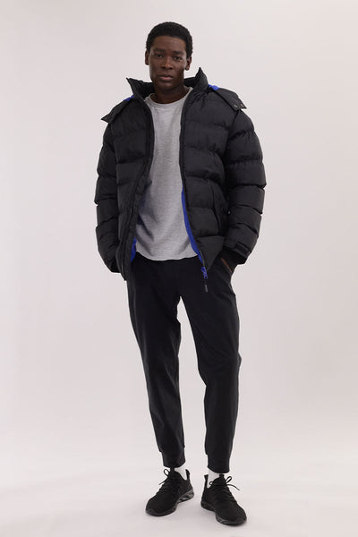 Super Triple Goose Thermal-Foil Lining Bomber Jacket - Blue