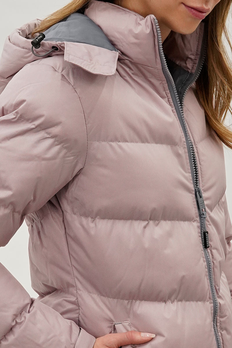 Canada Weather Gear Chevron Bomber Jacket - Pink