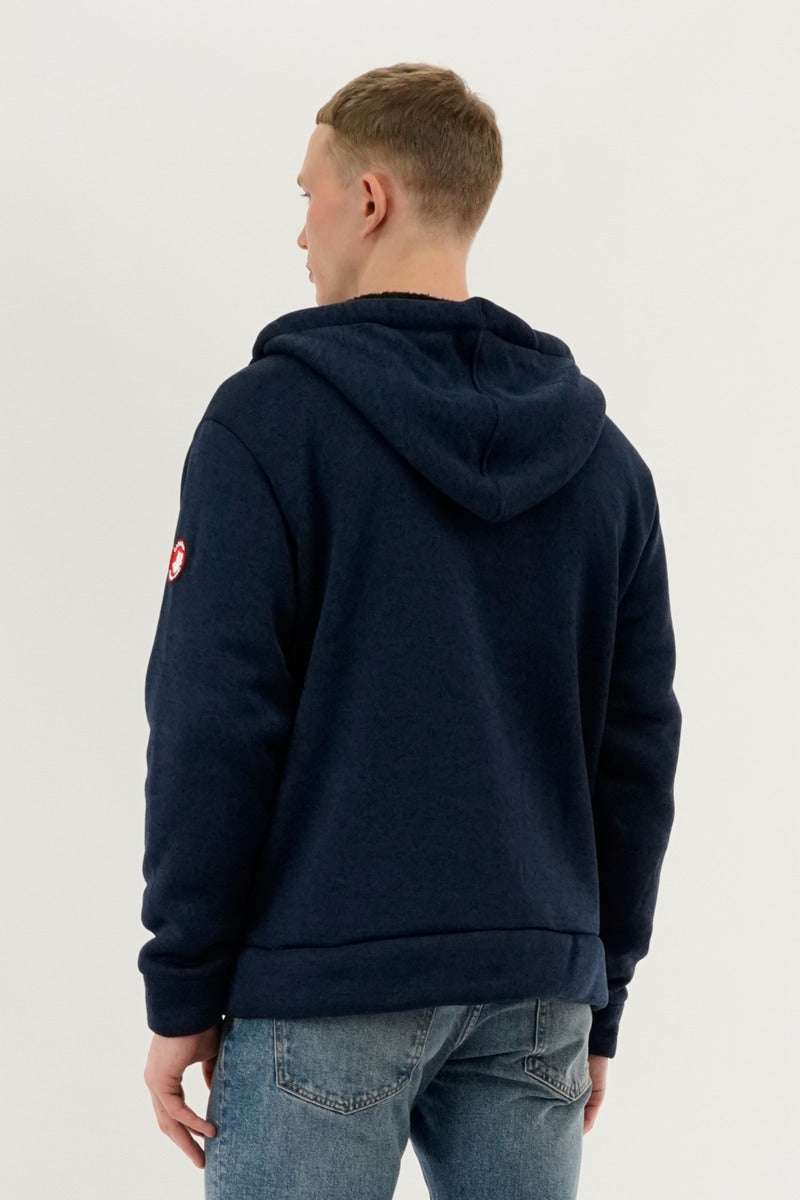 Canada Weather Gear Sherpa Lined Lightweight Jacket - Navy - Mens Lightweight Jackets - Canada Weather Gear