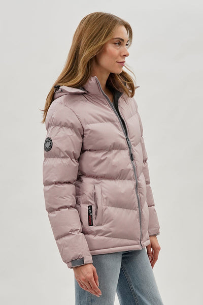 Canada Weather Gear Chevron Bomber Jacket - Pink