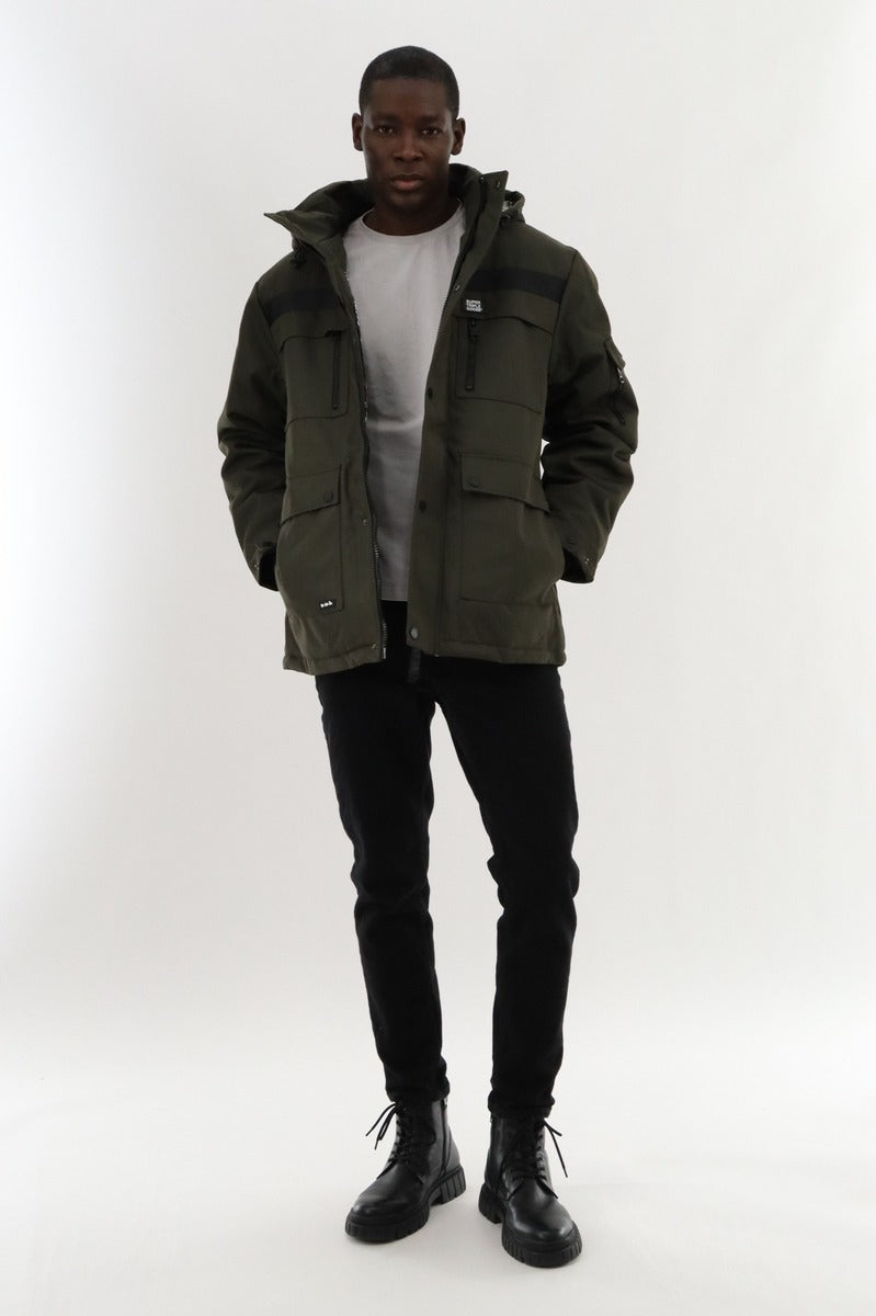Super Triple Goose Utility Parka Jacket - Green - Mens Parka Jackets - Canada Weather Gear