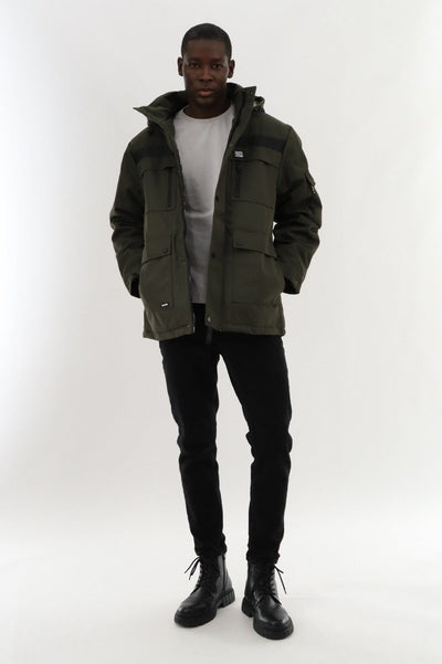 Super Triple Goose Utility Parka Jacket - Green - Mens Parka Jackets - Canada Weather Gear