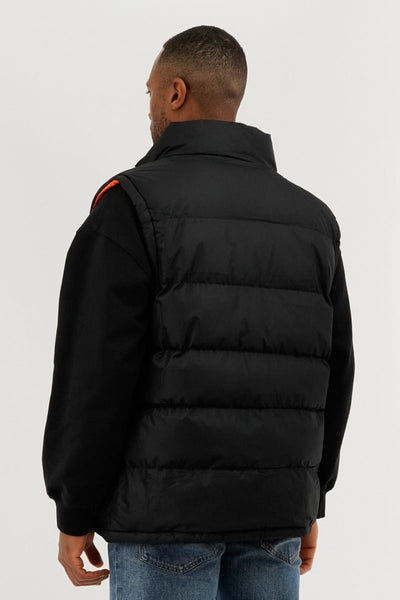 Super Triple Goose Double Pocket Bubble Vest - Black - Mens Vests - Canada Weather Gear