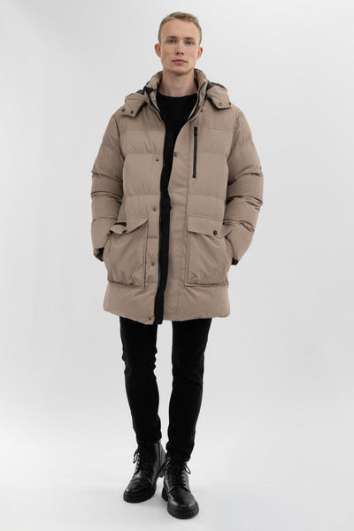 Canada Weather Gear Puffer Parka Jacket - Beige
